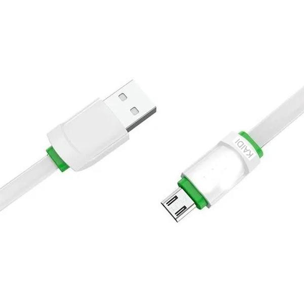 Imagem de Cabo Usb V8 1M Carregamento Rápido Branco Kaidi Kd 327M