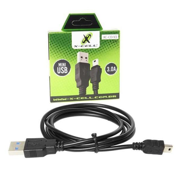 Imagem de Cabo Usb X-Cell 2.0 - 1,20M Macho X Mini B Macho V3 Xc-Cd-V3