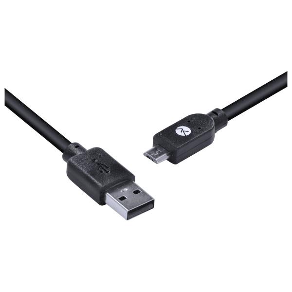 Imagem de Cabo USB X Micro USB B 2.0 5 Pinos 1 Metro Preto - MUSB-1