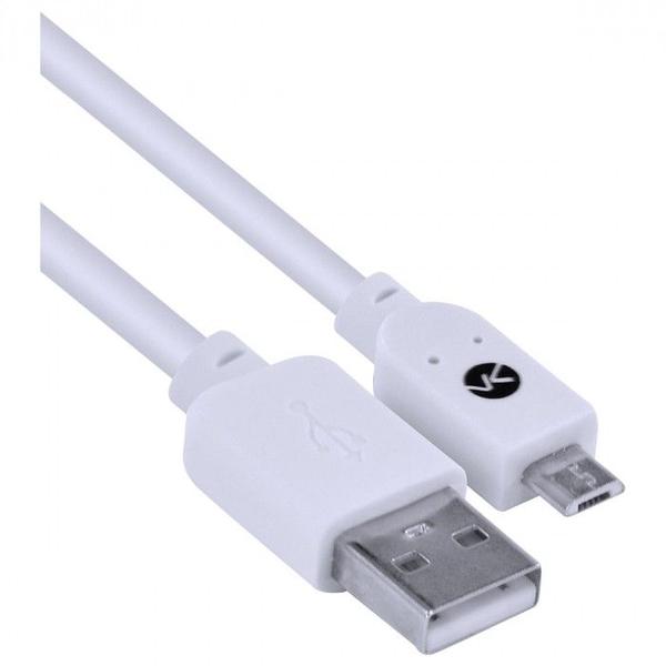 Imagem de Cabo usb x micro usb b 2.0 5 pinos 2 metros branco - musb-2