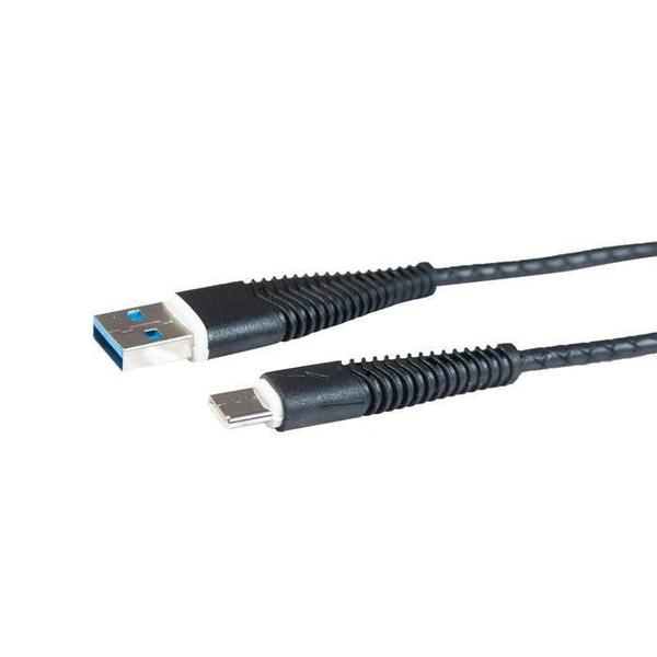 Imagem de Cabo Usb X Tipo C Emborrachado Preto 1M X-Cell