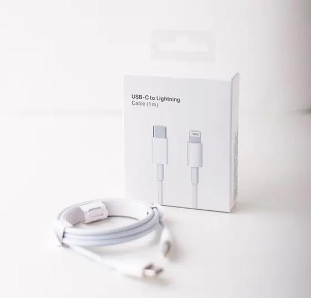 Imagem de Cabo USBC 1 Metro Turbo Lightning Branco Compatível com Iphone/11/12/13/14/ipad