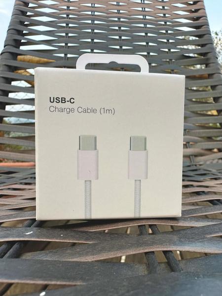 Imagem de Cabo USBC 1 Metro Turbo Lightning Branco Compativel Iphone-15-15-Promax Novo Lacrado Com garantia