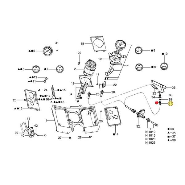 Imagem de Cabo Velocimetro Volks Onibus 3244mm Ford 1215 TRA957805