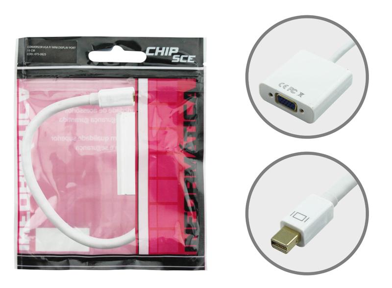 Imagem de Cabo VGA(F) + Mini DisplayPort 15cm Branco