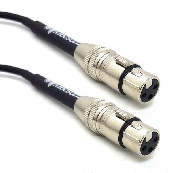 Cabo XLR Fêmea x XLR Fêmea 5 Metros Mecsom Profissional Imagem de Cabo XLR Fêmea x XLR Fêmea 5 Metros Mecsom Profissional