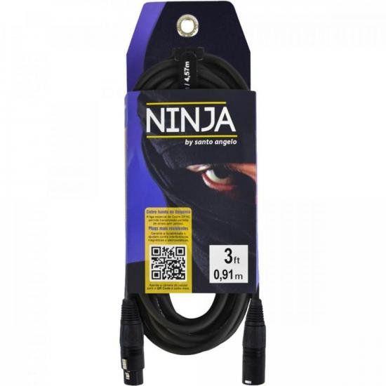 Cabo XLR Macho x XLR Fêmea 0,91m Ninja LW B Santo Angelo Imagem de Cabo XLR Macho x XLR Fêmea 0,91m Ninja LW B Santo Angelo