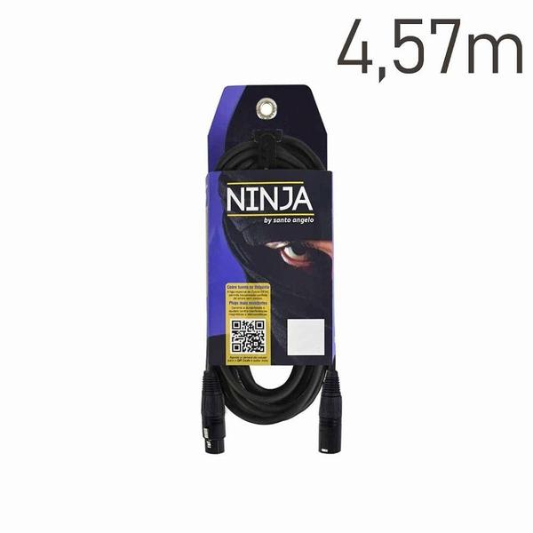 Imagem de Cabo XLR para Microfone Santo Angelo Ninja LW B 4,57m