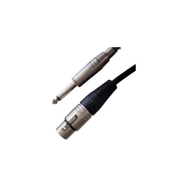 Imagem de Cabo XLR x P10 3m Microfone Samurai Roxtone Profissional