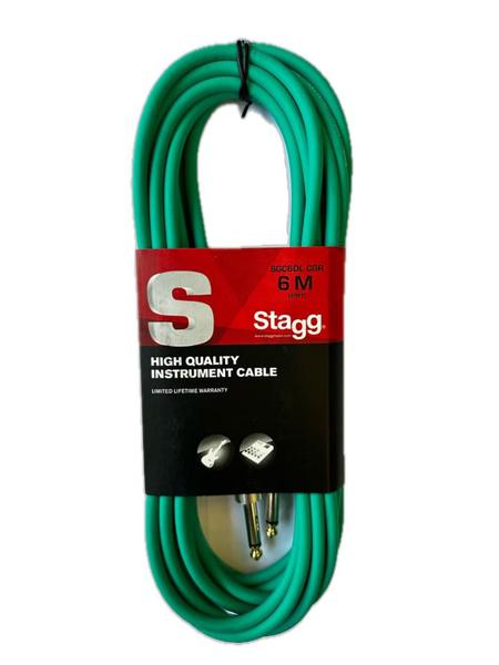 Imagem de Cabo XLR/XLR Microfone Mesa De Som Stagg 6 Metros SMC6 Verde