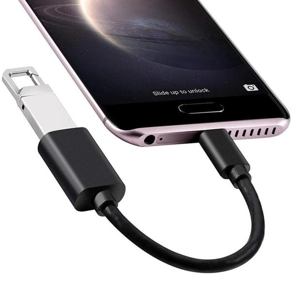 Imagem de Cabos Adaptador Tipo-C USB-C Celular Android Mouse Usb OTG Compatível com Motorola Macbook Samsung Femea