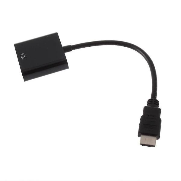 Imagem de Cabos de áudio e vídeo hdmi macho para vga rgb fêmea adaptador conversor de vídeo hdmi para vga 1080p para pc