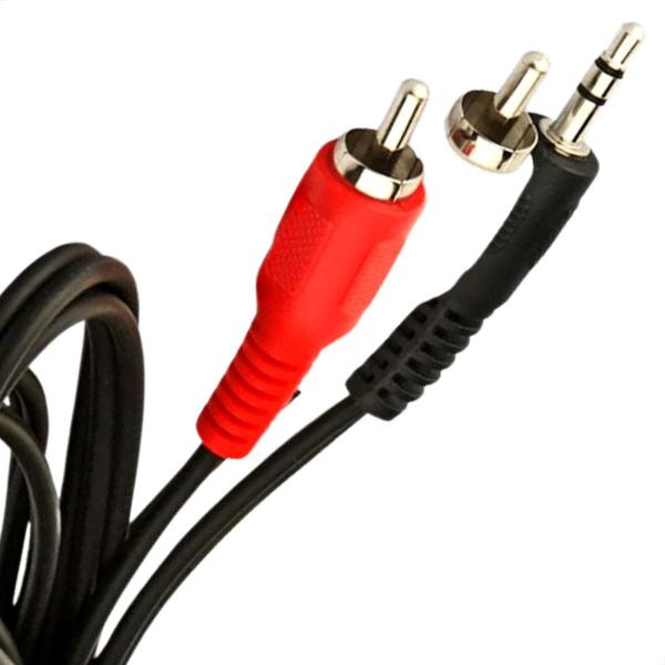 Imagem de Cabos P2 Para Rca - 1,5 Metro - Kit Com 10