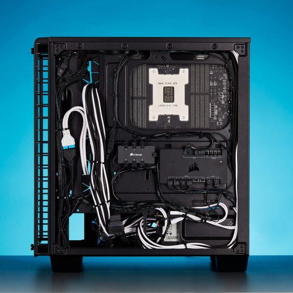 Imagem de Cabos PCIe (Single Connector) CORSAIR Premium com manga individual  Preto, garantia de 2 anos, para PSUs Corsair