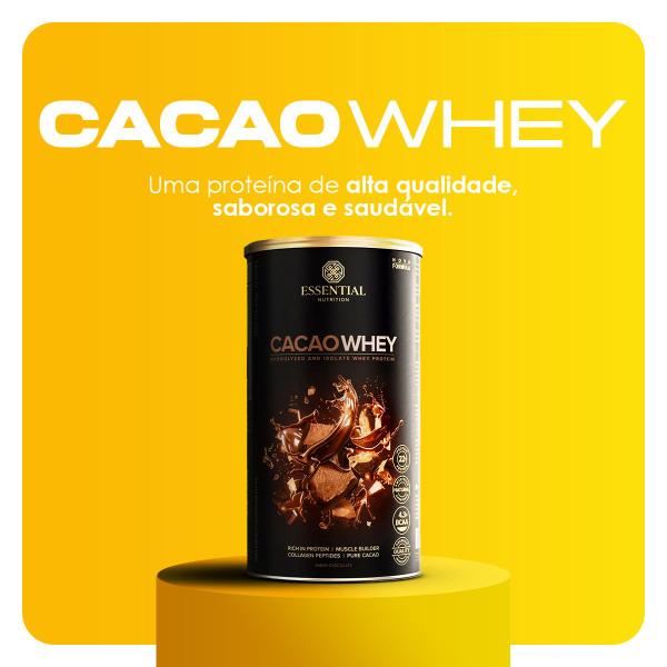 Imagem de CACAO WHEY  HYDROLYZED  420g  ESSENTIAL NUTRITION