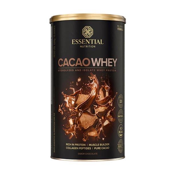 Imagem de Cacao whey protein 840g essential nutrition