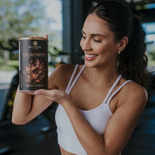 Cacao Whey Proteina Hidrolisado + Isolado - (420g) - Essential Nutrition Imagem de Cacao Whey Proteina Hidrolisado + Isolado - (420g) - Essential Nutrition