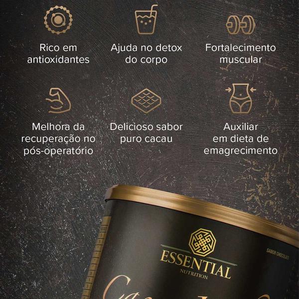 Cacao Whey Proteina Hidrolisado + Isolado - (420g) - Essential Nutrition Imagem de Cacao Whey Proteina Hidrolisado + Isolado - (420g) - Essential Nutrition