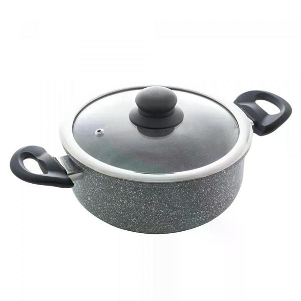 Caçarola 24cm Indução Revest. Cerâmico Granilite Cinza Wolff Imagem de Caçarola 24cm Indução Revest. Cerâmico Granilite Cinza Wolff