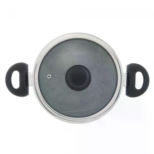 Caçarola 24cm Indução Revest. Cerâmico Granilite Cinza Wolff Imagem de Caçarola 24cm Indução Revest. Cerâmico Granilite Cinza Wolff