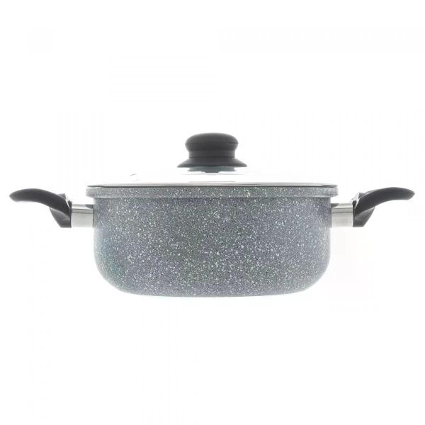 Caçarola 24cm Indução Revest. Cerâmico Granilite Cinza Wolff Imagem de Caçarola 24cm Indução Revest. Cerâmico Granilite Cinza Wolff
