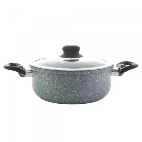Caçarola 24cm Indução Revest. Cerâmico Granilite Cinza Wolff Imagem de Caçarola 24cm Indução Revest. Cerâmico Granilite Cinza Wolff