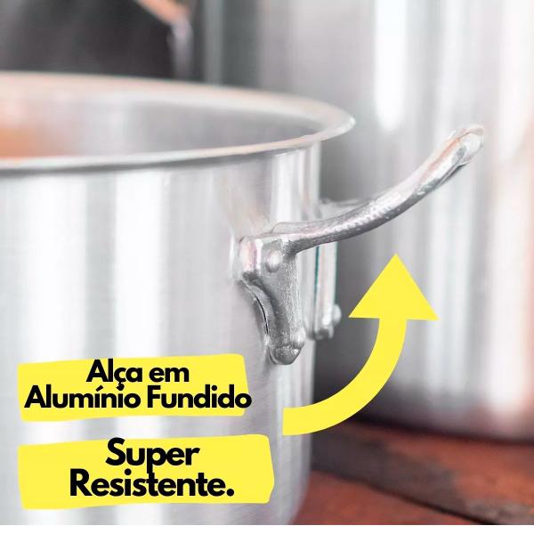 Imagem de Caçarola A Vapor De Alumínio N.28 Linha Hotel Restaurante 