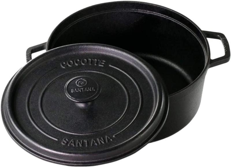 Imagem de Caçarola Cocotte GRANDE 26 Cm Forno Holandês Ferro Fundido Santana