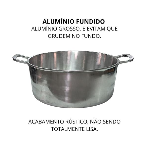 Imagem de Caçarola de Alumínio Fundido N55 com Tampa - Aluminio Jr