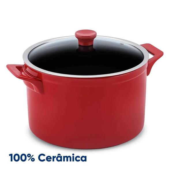 Imagem de Caçarola De Cerâmica 28cm 9,5L Pomodoro Clear Ceraflame