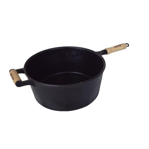 Cacarola de Ferro Fundido Com Cabo Sem Tampa - 1,1 Lt - Rig Fundidos Imagem de Cacarola de Ferro Fundido Com Cabo Sem Tampa - 1,1 Lt