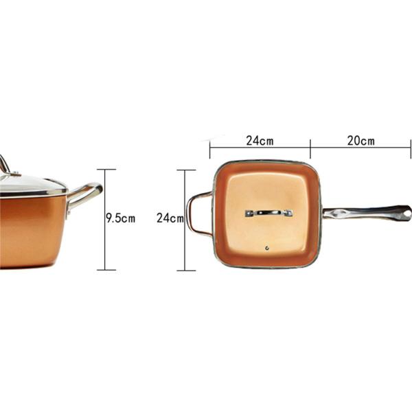 Caçarola Frigideira Cooper Chef 25 Cm Indução Elétrico Gás - CAÇAROLA FRIGIDEIRA FRITADEIRA Imagem de Caçarola Frigideira Cooper Chef 25 Cm Indução Elétrico Gás