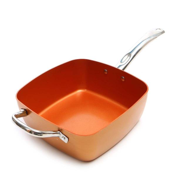 Caçarola Frigideira Cooper Chef 25 Cm Indução Elétrico Gás - CAÇAROLA FRIGIDEIRA FRITADEIRA Imagem de Caçarola Frigideira Cooper Chef 25 Cm Indução Elétrico Gás