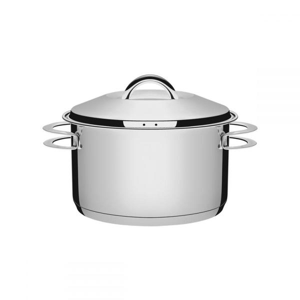 Imagem de Caçarola Funda em Aço Inox com Tampa e Alças 24 cm 62504240 - Tramontina