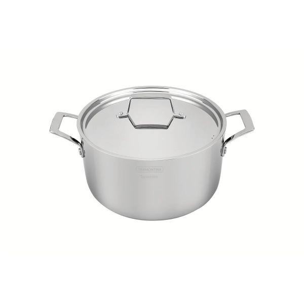 Caçarola Grano Panela 24 Cm Aço Inox Corpo Triplo Tramontina Imagem de Caçarola Grano Panela 24 Cm Aço Inox Corpo Triplo Tramontina