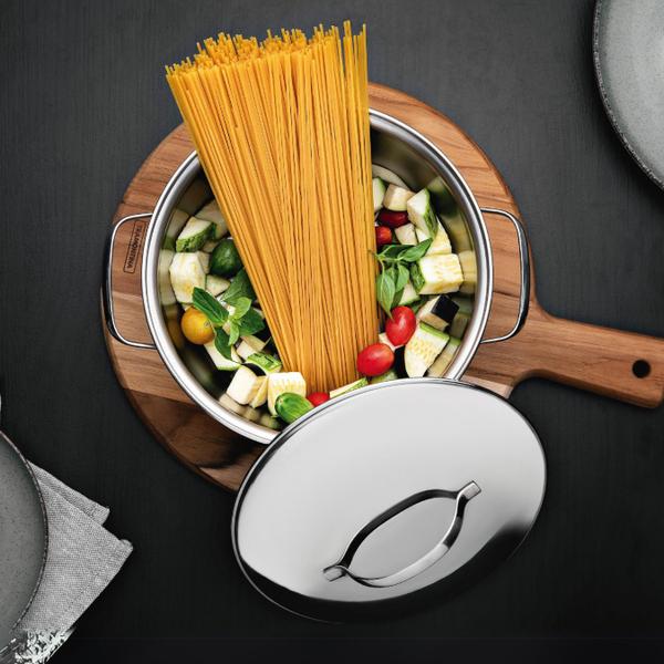 Caçarola Inox Funda com Asa 24cm Allegra 62654240 Tramontina - Tramontina Farroupilha Imagem de Caçarola Inox Funda com Asa 24cm Allegra 62654240 Tramontina