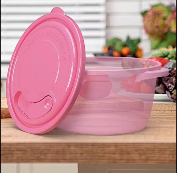 Imagem de Caçarola Para Microondas Freezer Gourmet 1,5 Litros Rosa Nitron