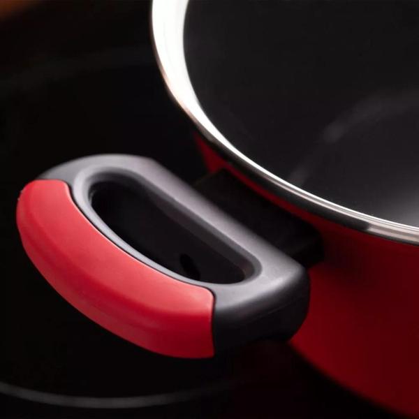 Caçarola Rasa Aluminio Forjado 28cm Everyday Vermelho Oxford Imagem de Caçarola Rasa Aluminio Forjado 28cm Everyday Vermelho Oxford