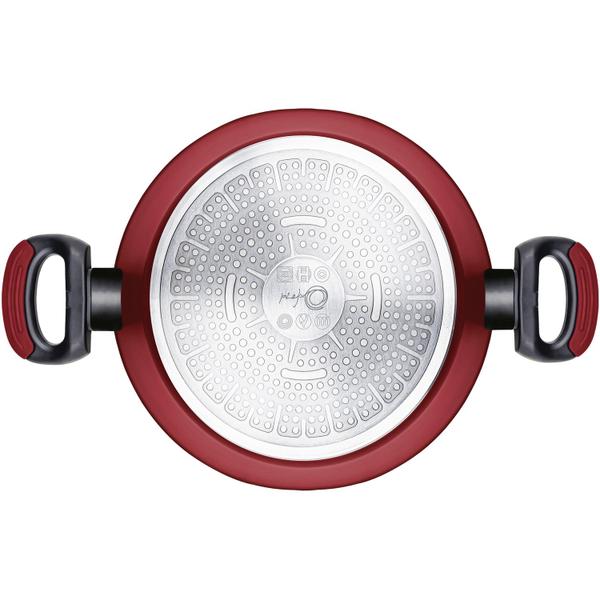 Caçarola Rasa Oxford Alumínio Forjado Everyday 28cm Vermelho Imagem de Caçarola Rasa Oxford Alumínio Forjado Everyday 28cm Vermelho
