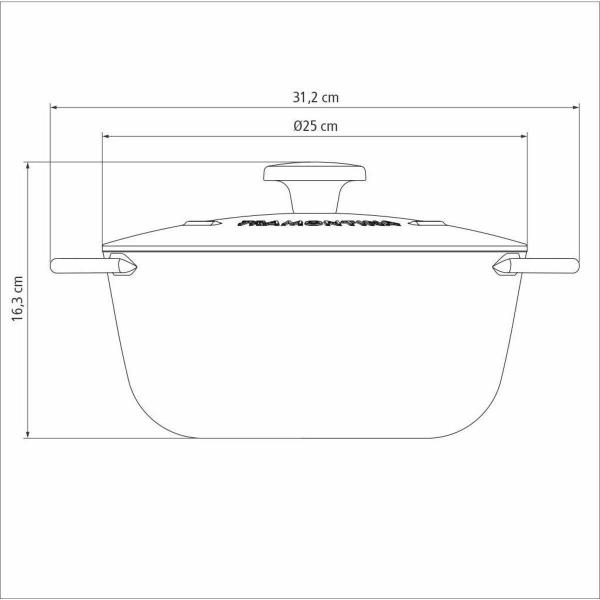 Imagem de Caçarola Tramontina Antiaderente 24Cm Ferro Esmaltado Trento