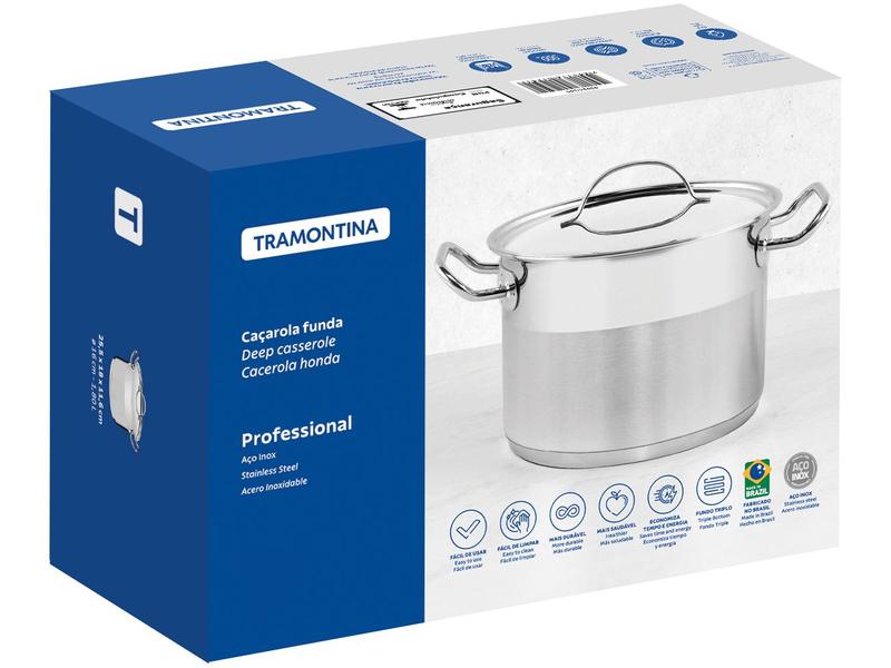 Imagem de Caçarola Tramontina Inox 16cm 1,8L Professional