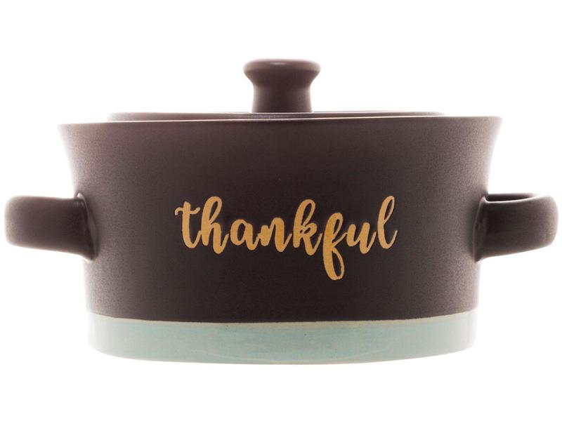 Imagem de Caçarola Wolff de Cerâmica com Tampa Preta - 450ml 16cm Gourmet Thankful