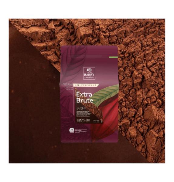 Cacau Em Pó 100% Pure Extra Brute 22-24% Cacao Barry - 1Kg Imagem de Cacau Em Pó 100% Pure Extra Brute 22-24% Cacao Barry - 1Kg