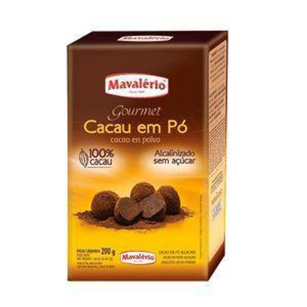 Cacau em pó alcalino 200g mavalério Imagem de Cacau em pó alcalino 200g mavalério