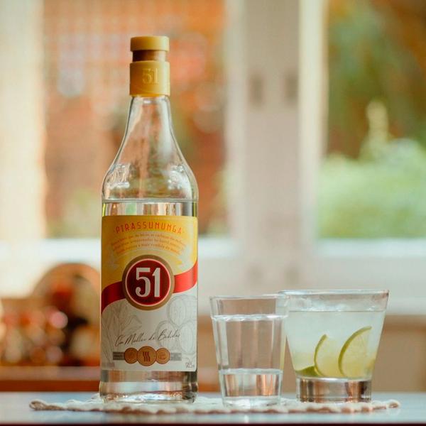 Imagem de Cachaça Aguardente 51 Garrafa 965ml 6 Unidades