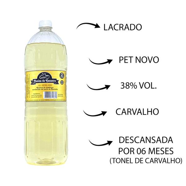 Imagem de Cachaça Artesanal Carvalho Pet 2 Lts Menina Da Canastra