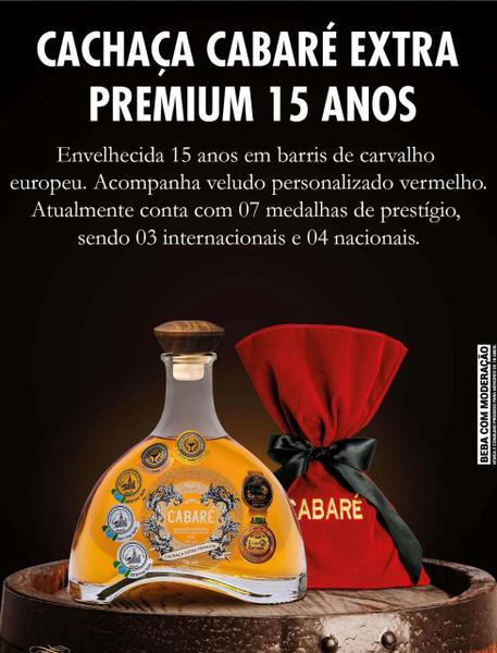 Cachaça Cabaré Extra Premium 15 Anos 700ml - DOM TÁPPARO Imagem de Cachaça Cabaré Extra Premium 15 Anos 700ml