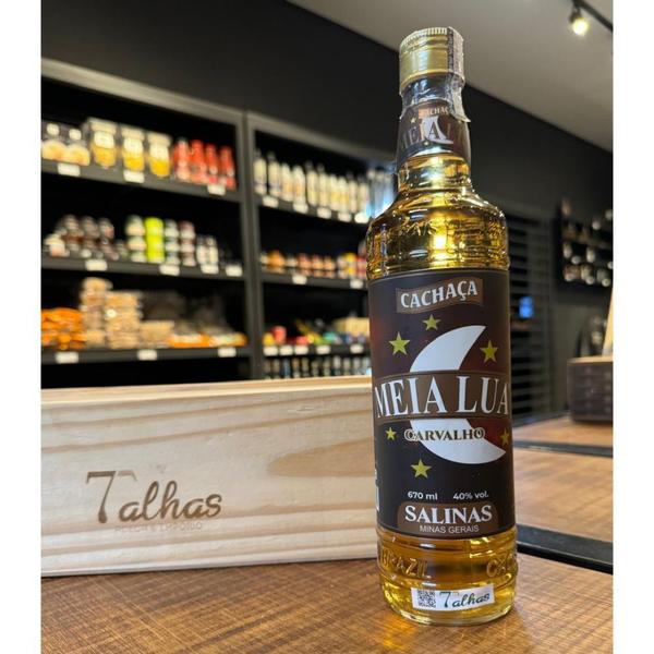 Imagem de Cachaça Meia Lua Carvalho Salinas 670ml - 7 Talhas