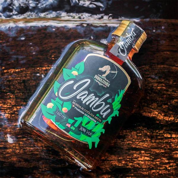 Imagem de Cachaça Mista de Jambu Indiazinha 160ml