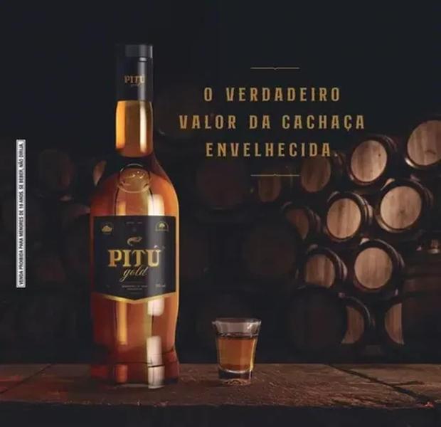 Imagem de Cachaça Pitú Gold Envelhecida 1000ml Mais Vendida